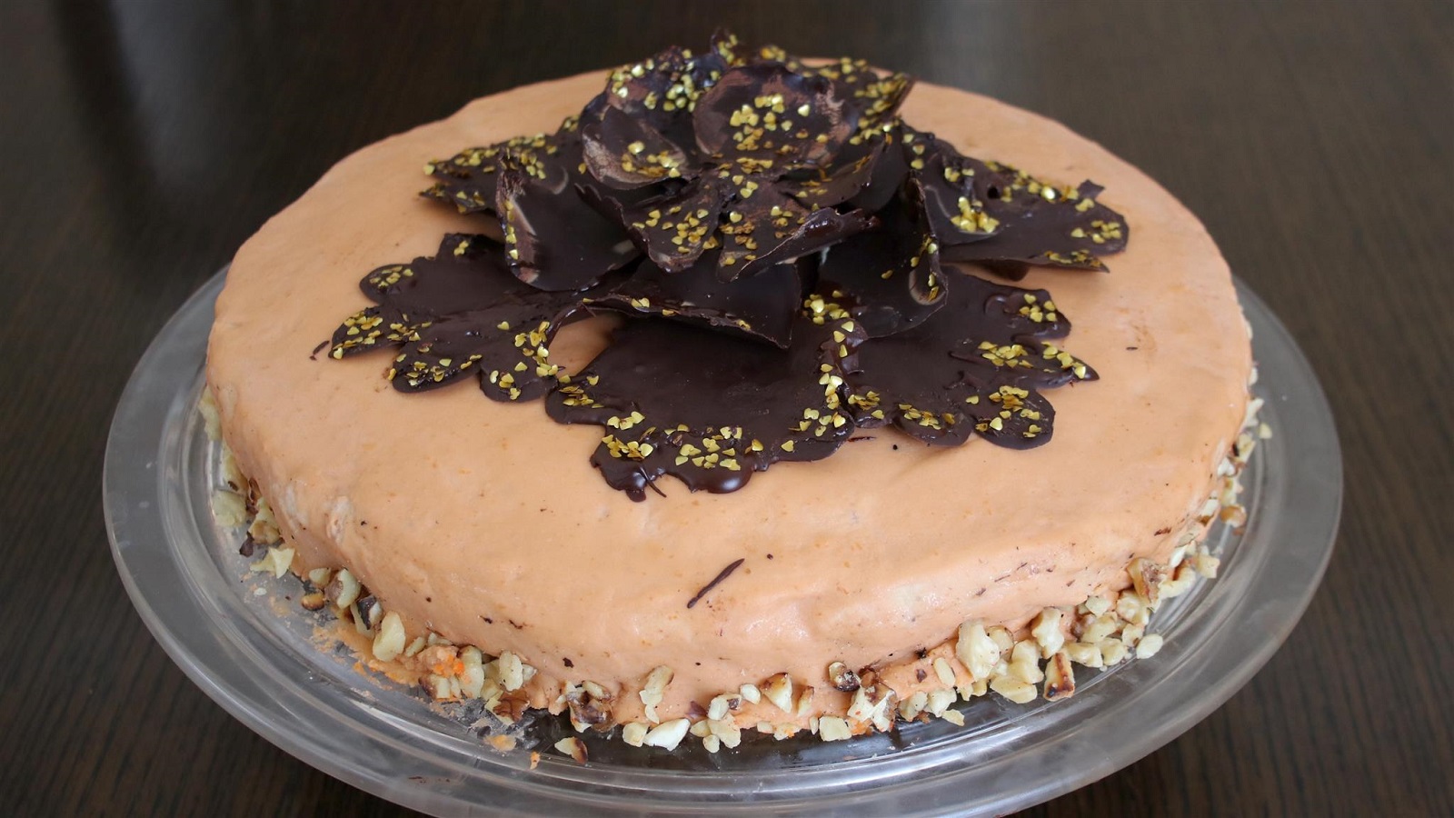 Keto Walnut Caramel Mirror Cake Keto Meals and Recipes
